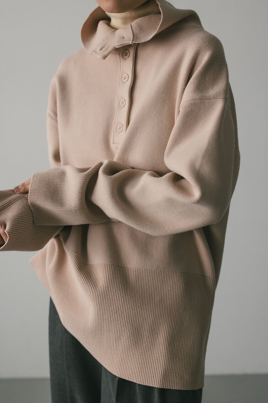 STYLEMIXER「フロントボタンスウェットニット」|ニット・セーター|