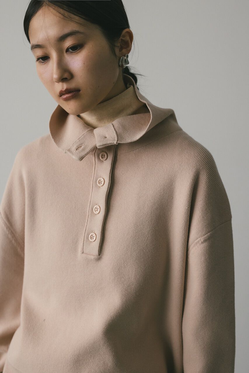STYLEMIXER「フロントボタンスウェットニット」|ニット・セーター|