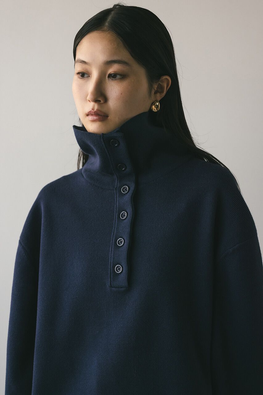 STYLEMIXER「フロントボタンスウェットニット」|ニット・セーター|