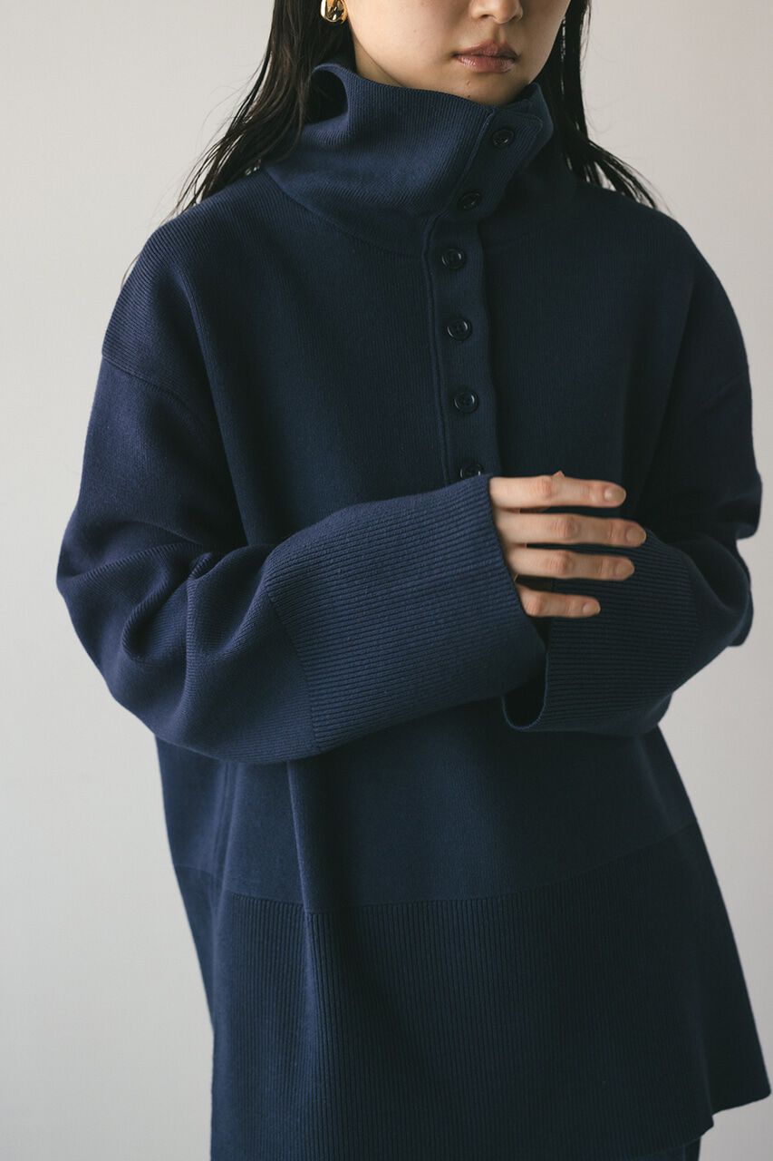 STYLEMIXER「フロントボタンスウェットニット」|ニット・セーター|