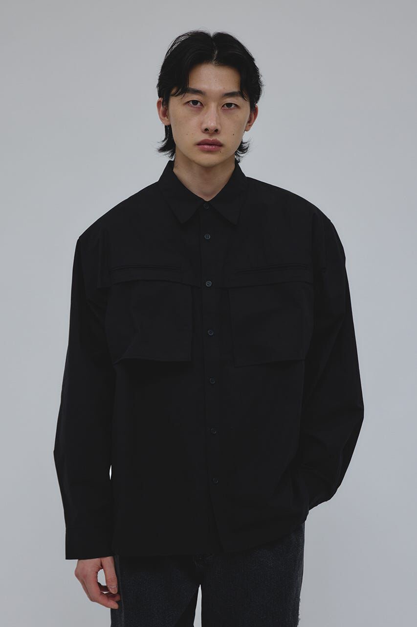 STYLEMIXER「フラップポケットシャツ」|シャツ・ブラウス|BLK