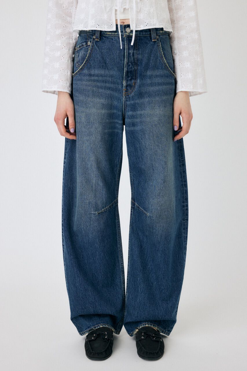 MOUSSY「DROP WAIST CURVE ストレート」|デニム|