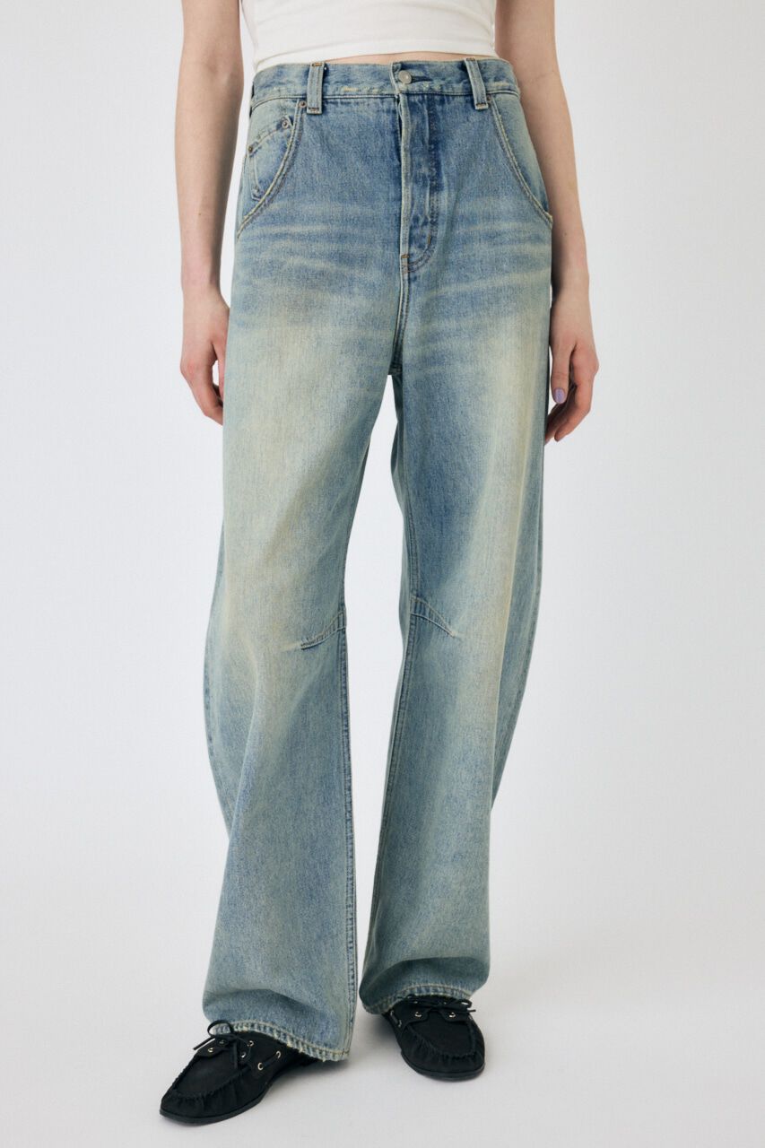 MOUSSY「DROP WAIST CURVE ストレート」|デニム|