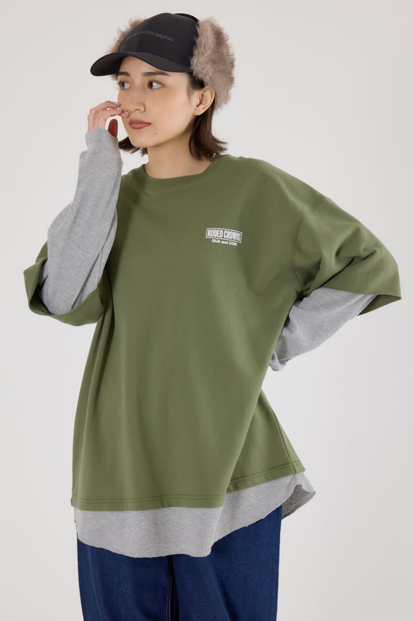 RODEO CROWNS「ルーズレイヤードライクスウェットトップス」|Tシャツ・カットソー|KHA