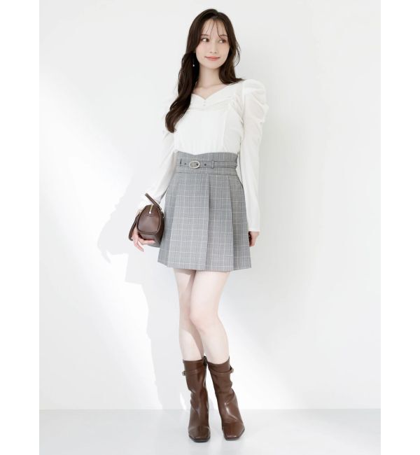 dazzlin「シアーベロアギャザーデザイントップス」|Tシャツ・カットソー|