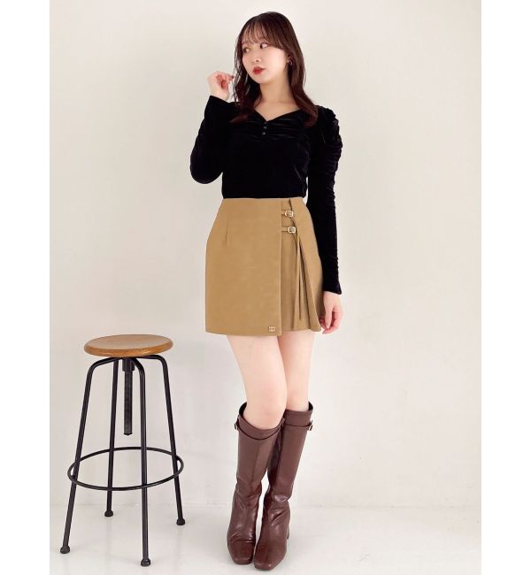 dazzlin「シアーベロアギャザーデザイントップス」|Tシャツ・カットソー|