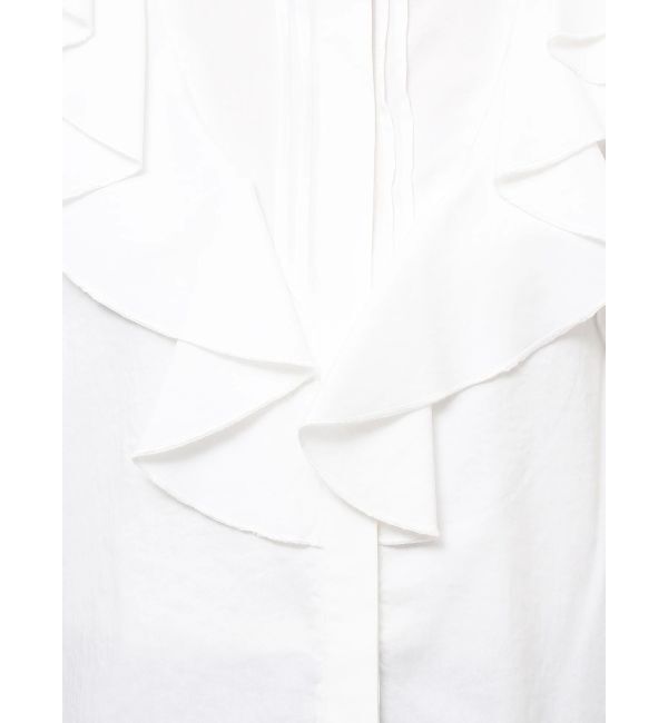 LAGUNAMOON「フリルピンタックノースリーブブラウス」|シャツ・ブラウス|