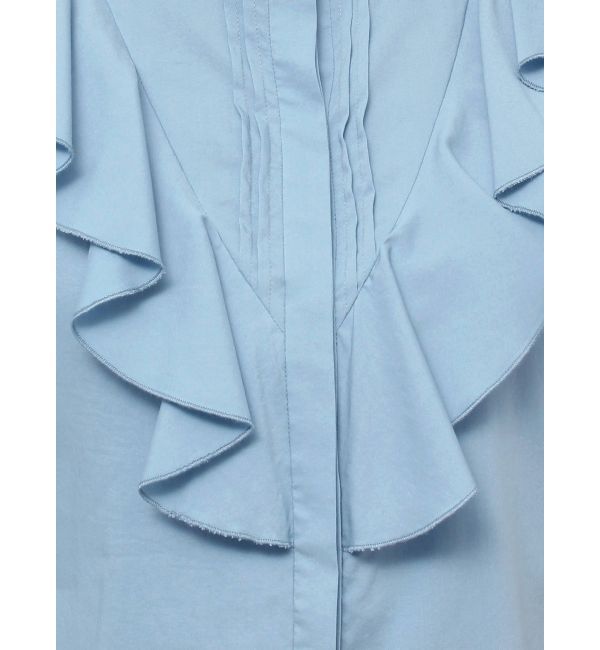 LAGUNAMOON「フリルピンタックノースリーブブラウス」|シャツ・ブラウス|
