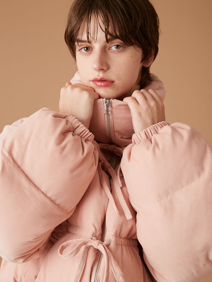 FURFUR「コーデュロイリボンショートパディングジャケット」|ダウン|