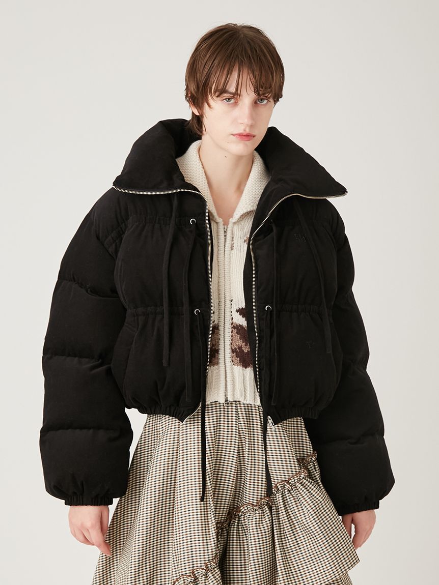 FURFUR「コーデュロイリボンショートパディングジャケット」|ダウン|