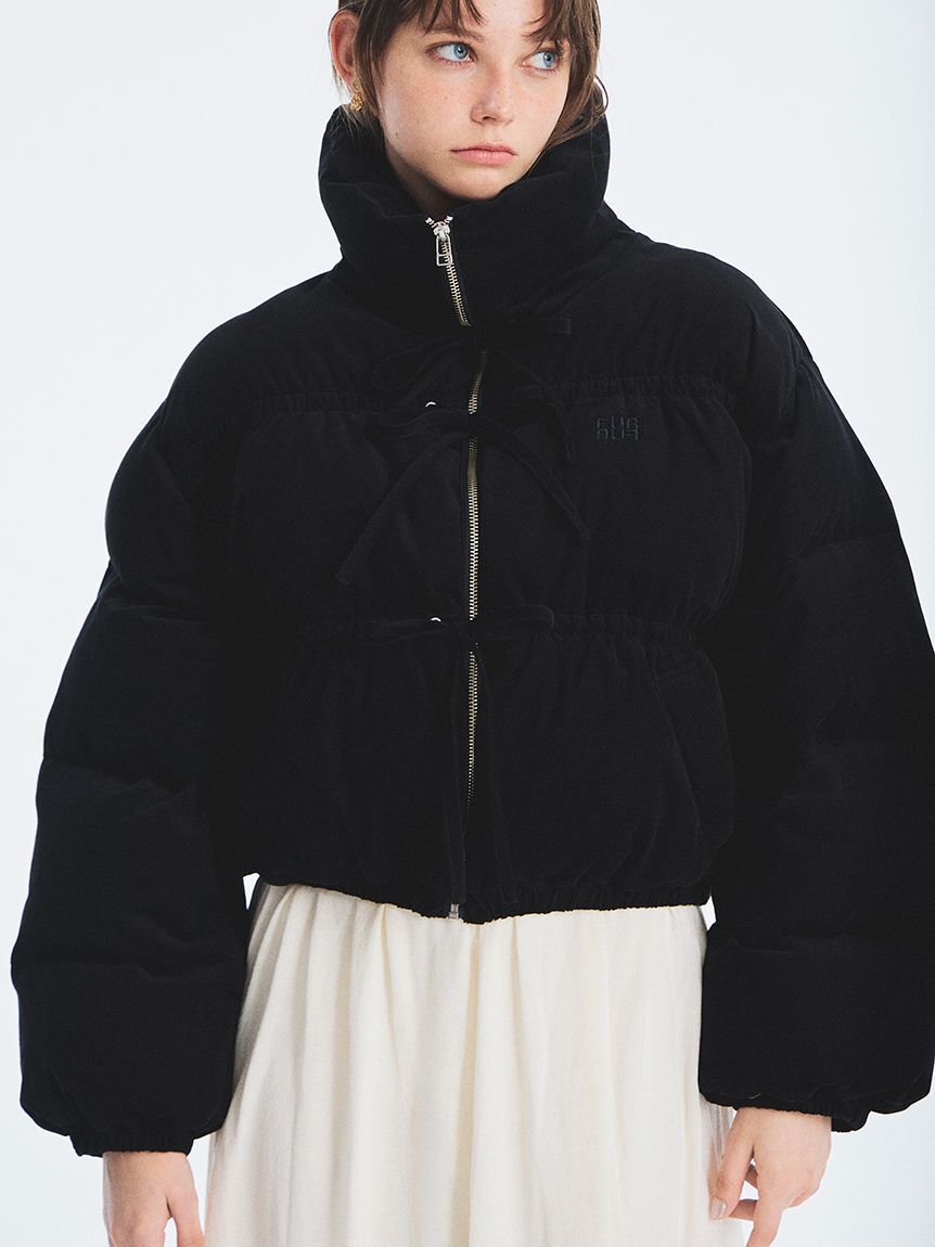 FURFUR「コーデュロイリボンショートパディングジャケット」|ダウン|