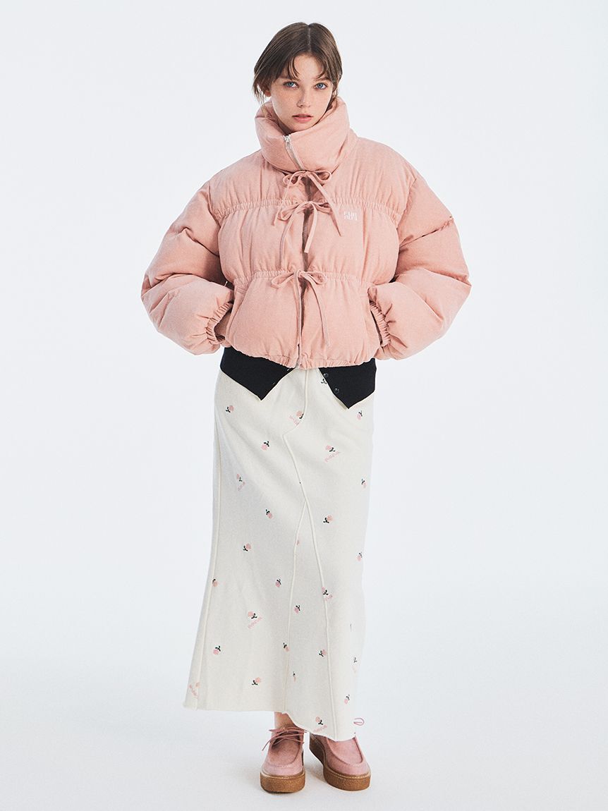 FURFUR「コーデュロイリボンショートパディングジャケット」|ダウン|