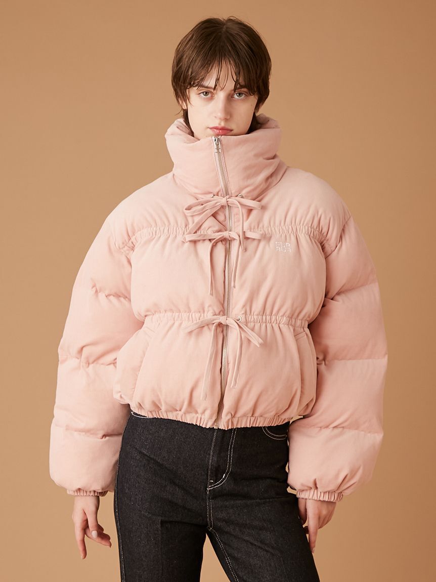 FURFUR「コーデュロイリボンショートパディングジャケット」|ダウン|