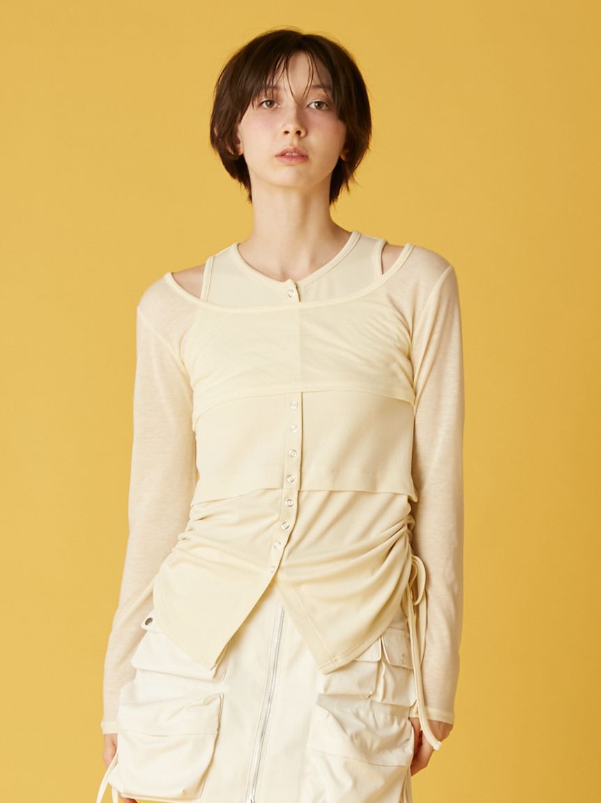 FURFUR「カットソーレイヤードプルオーバー」|Tシャツ・カットソー|