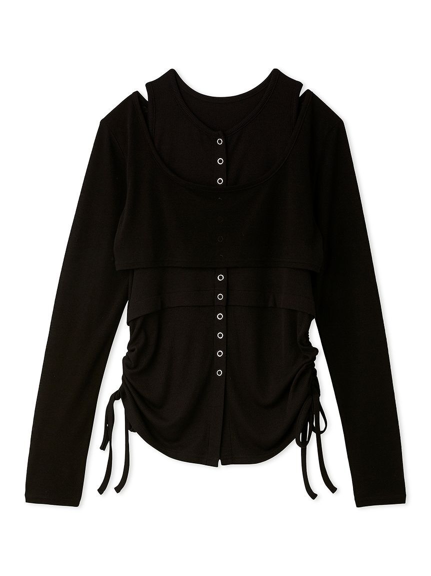 FURFUR「カットソーレイヤードプルオーバー」|Tシャツ・カットソー|BLK