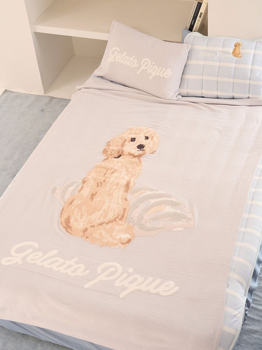 gelato pique Sleep「【Sleep】【UNISEX】エアリーモコプレイフルDOGジャガードマルチカバー」|その他|BLU