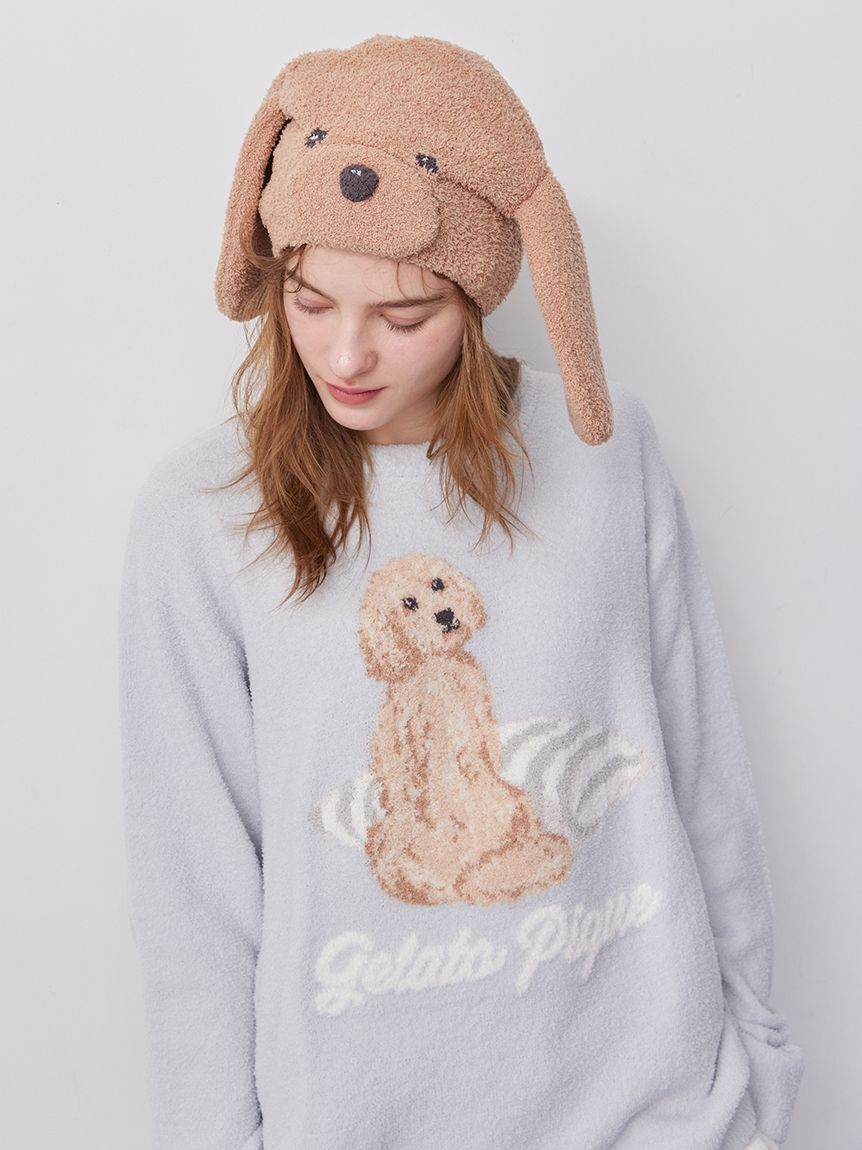 gelato pique「【UNISEX】エアリーモコプレイフルDOGジャガードプルオーバー」|ルームウェア|