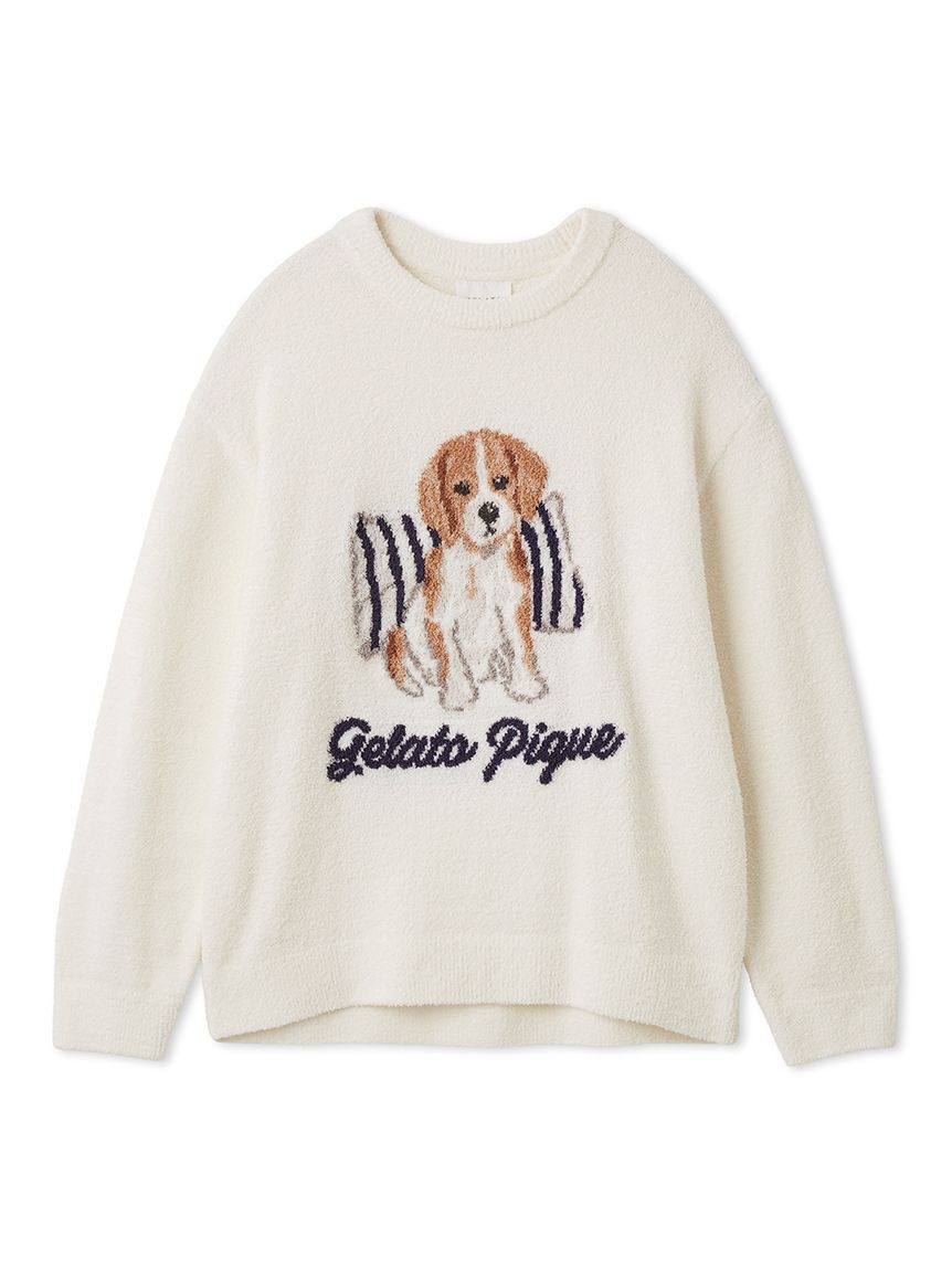 gelato pique「【UNISEX】エアリーモコプレイフルDOGジャガードプルオーバー」|ルームウェア|