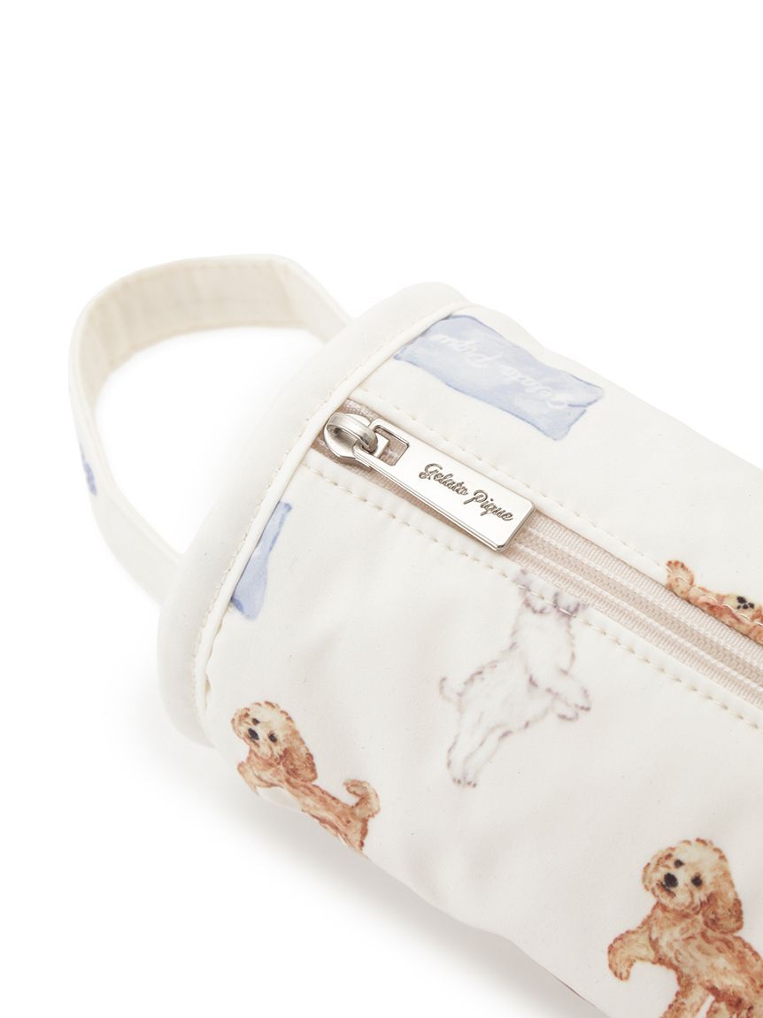 gelato pique「プレイフルDOG総柄ハンドル付きポーチ」|ポーチ|