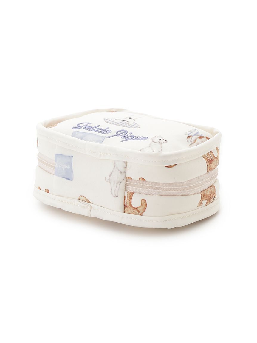 gelato pique「プレイフルDOG総柄ティッシュポーチ」|ポーチ|