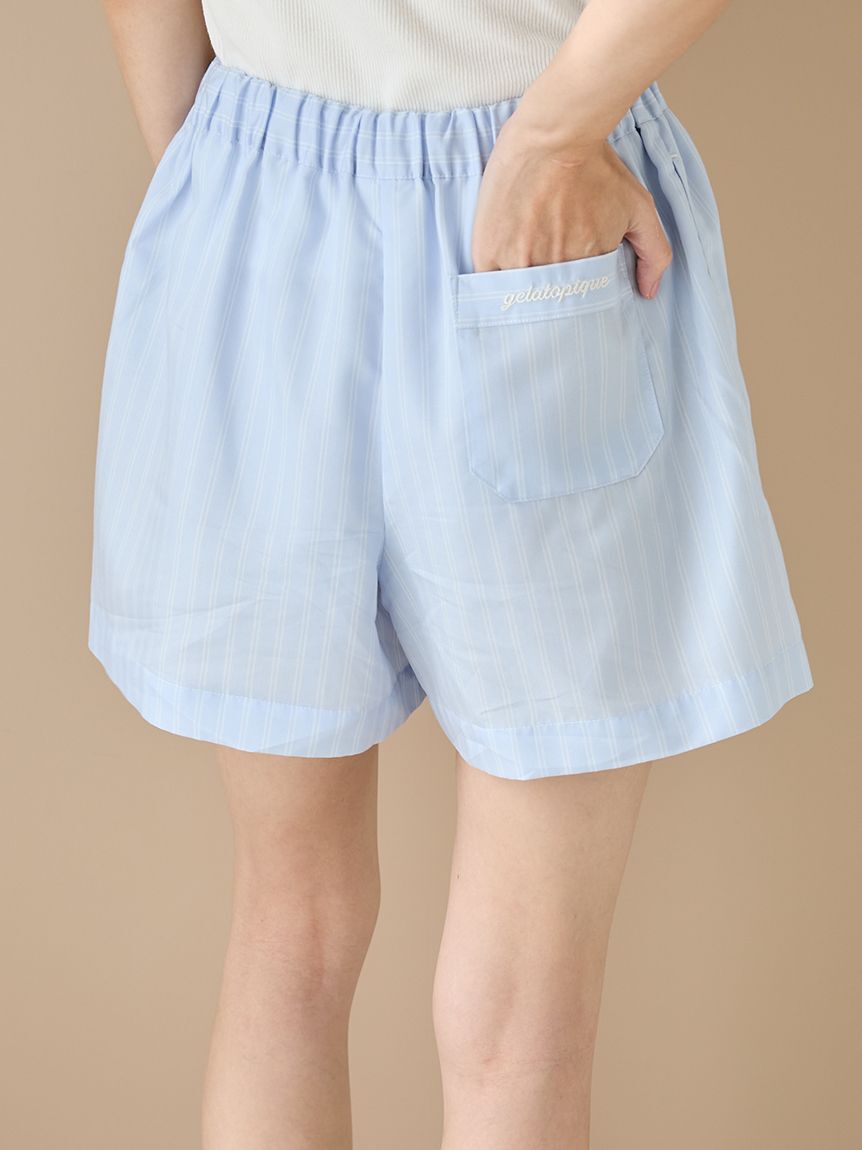 gelato pique「ストライプショートパンツ」|ルームウェア|
