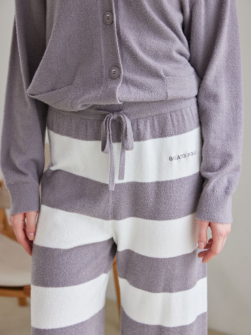 gelato pique「スムーズィー2ボーダーロングパンツ」|ルームウェア|