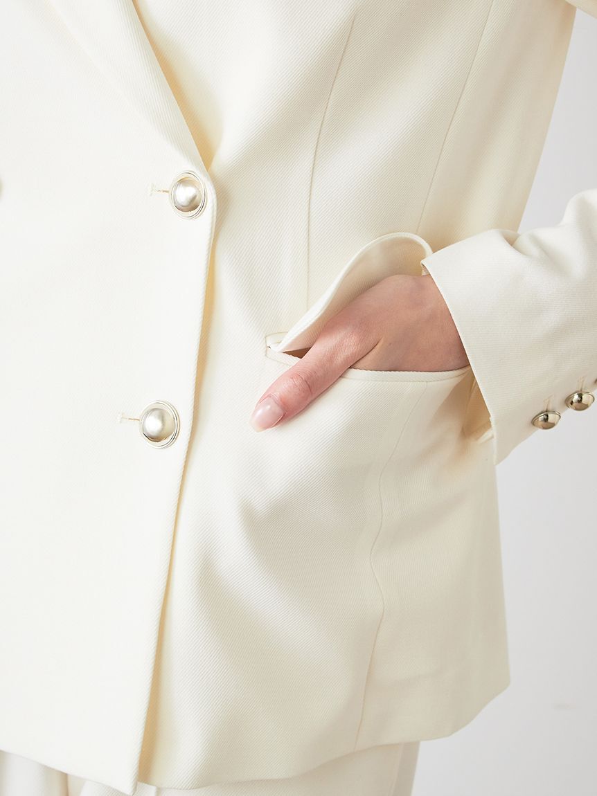SNIDEL「Sustainableダブルブレストジャケット」|テーラードジャケット|