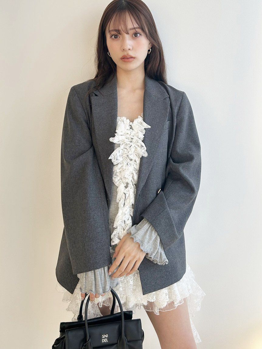 SNIDEL「Sustainableダブルブレストジャケット」|テーラードジャケット|