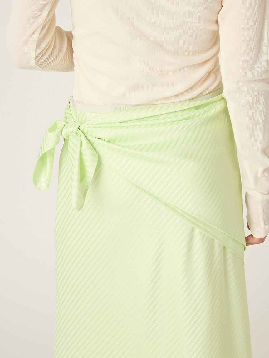 FRAY I.D「スカーフセットサテンナロースカート」|スカート|