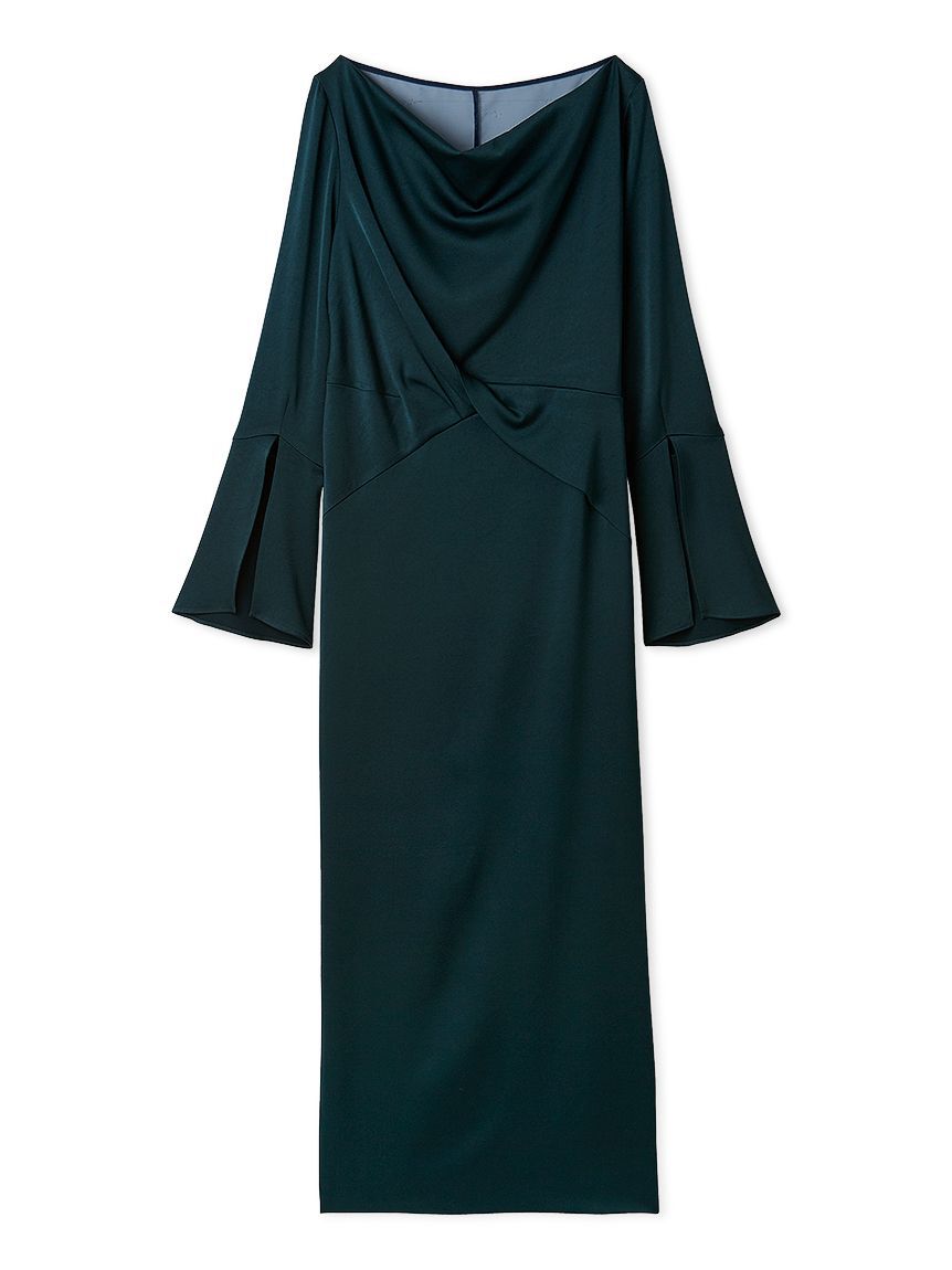 FRAY I.D「ドレープネックフロントノットドレス」|ドレス|DGRN