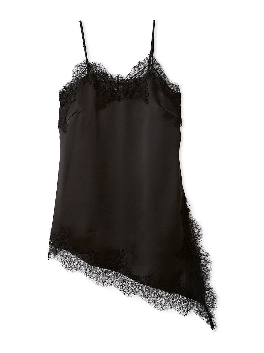 FRAY I.D「レーストリムキャミチュニック」|Tシャツ・カットソー|BLK