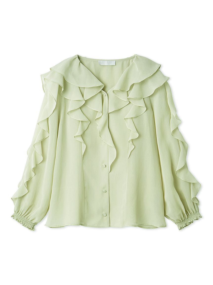 CELFORD「【洗える】ラッフルフリルブラウス」|シャツ・ブラウス|