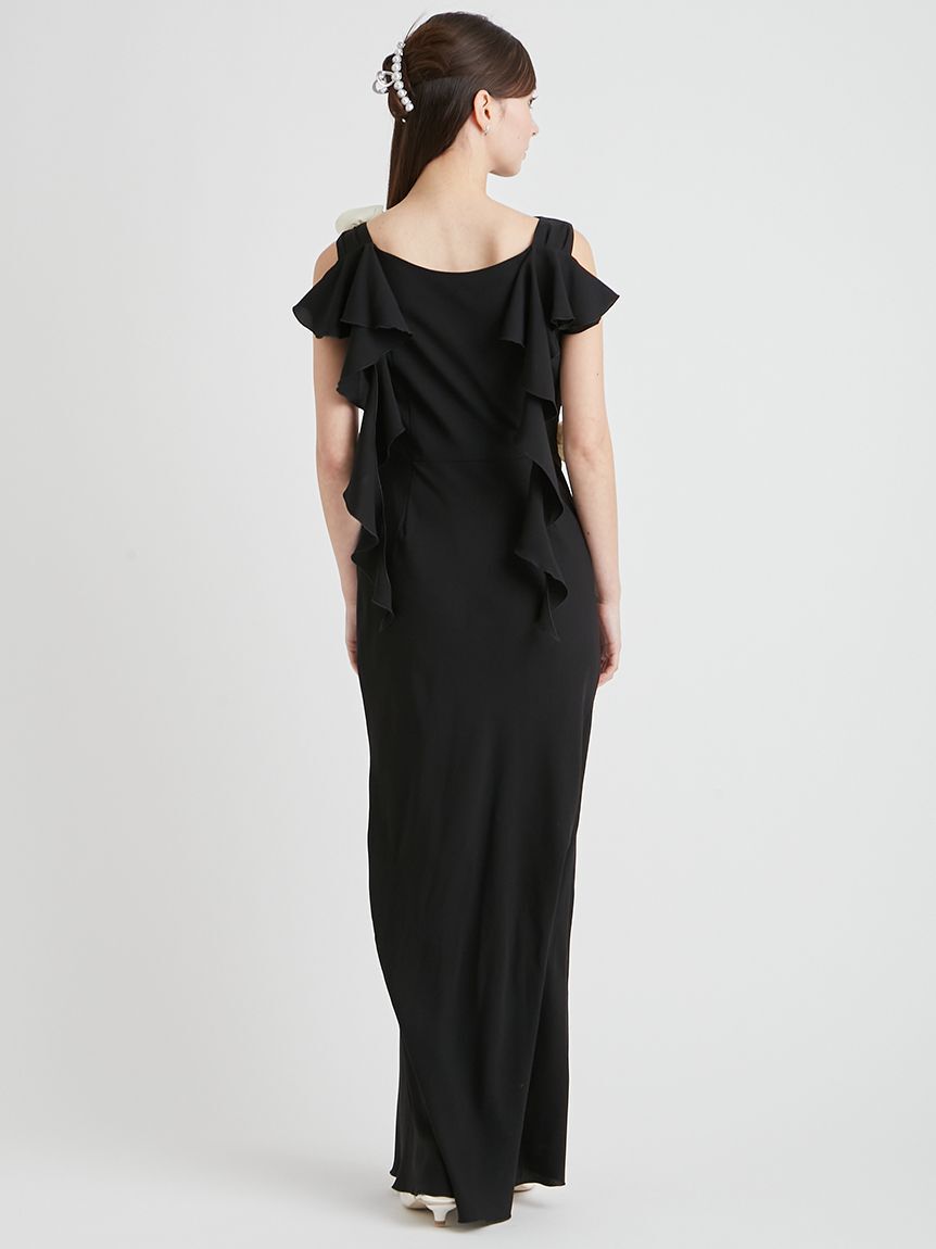 CELFORD「フローラルドレープマキシドレス」|ドレス|