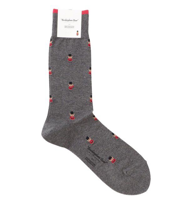 MACKINTOSH PHILOSOPHY「バッキンガムべア カジュアルソックス」|ソックス|グレー