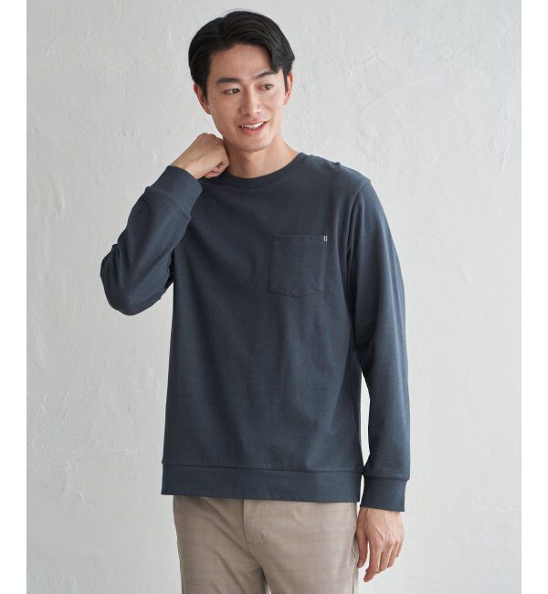 ikka「DRYダンボールWフェイストレロンT」|Tシャツ・カットソー|