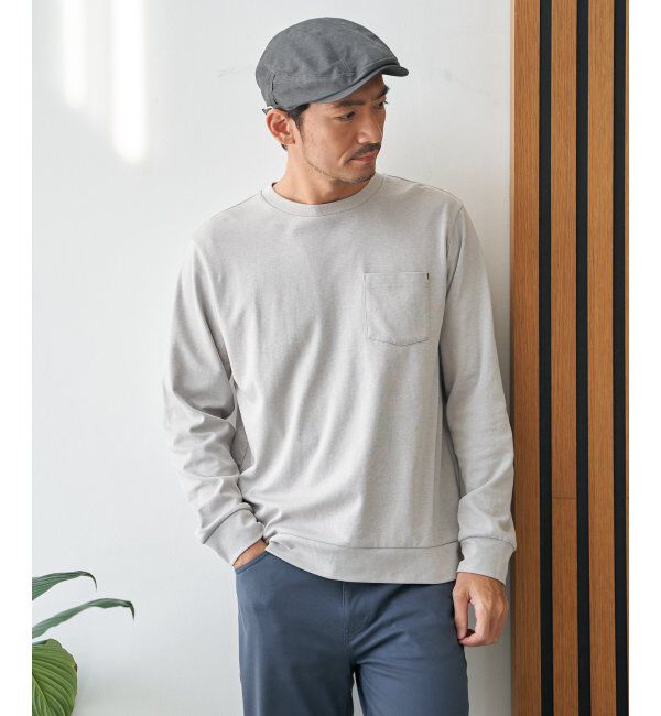 ikka「DRYダンボールWフェイストレロンT」|Tシャツ・カットソー|