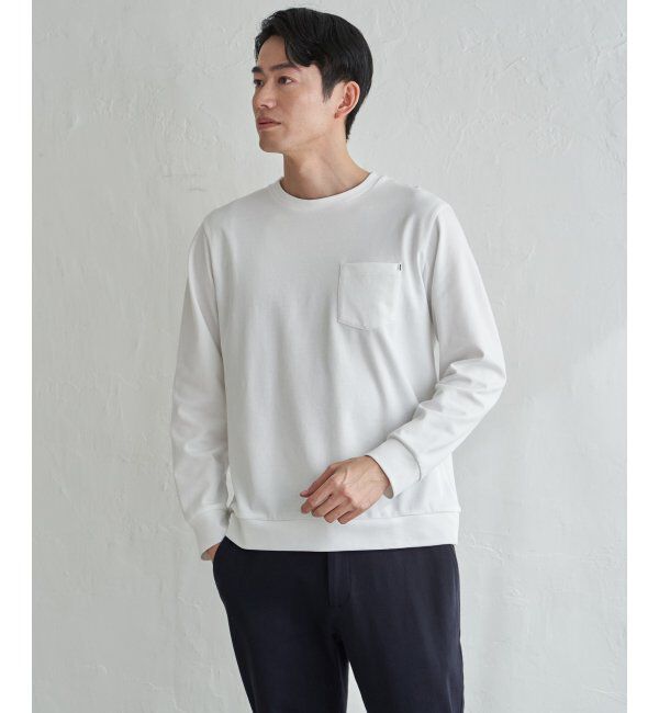 ikka「DRYダンボールWフェイストレロンT」|Tシャツ・カットソー|