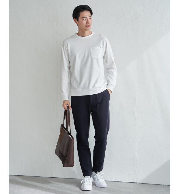 ikka「DRYダンボールWフェイストレロンT」|Tシャツ・カットソー|