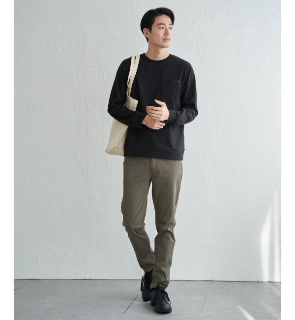 ikka「DRYダンボールWフェイストレロンT」|Tシャツ・カットソー|