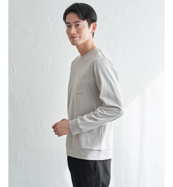 ikka「DRYダンボールWフェイストレロンT」|Tシャツ・カットソー|