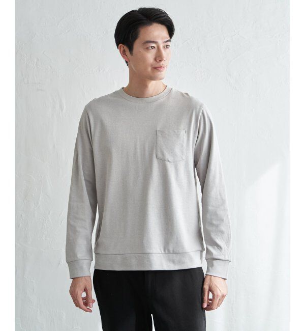 ikka「DRYダンボールWフェイストレロンT」|Tシャツ・カットソー|