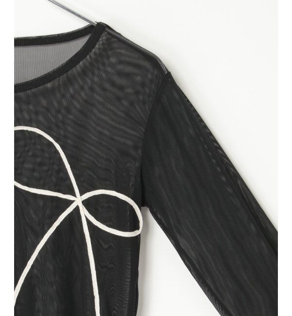 VENCE share style「シアーリボンコード刺繍プルオーバー」|Tシャツ・カットソー|