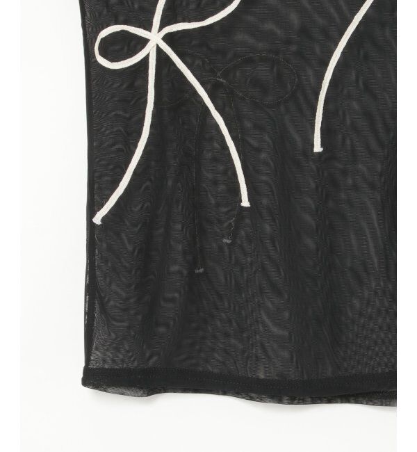 VENCE share style「シアーリボンコード刺繍プルオーバー」|Tシャツ・カットソー|