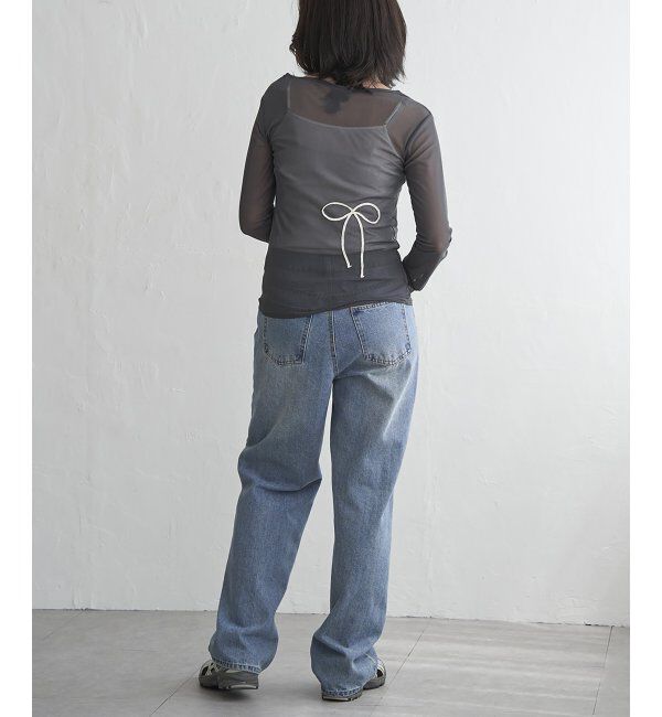 VENCE share style「シアーリボンコード刺繍プルオーバー」|Tシャツ・カットソー|