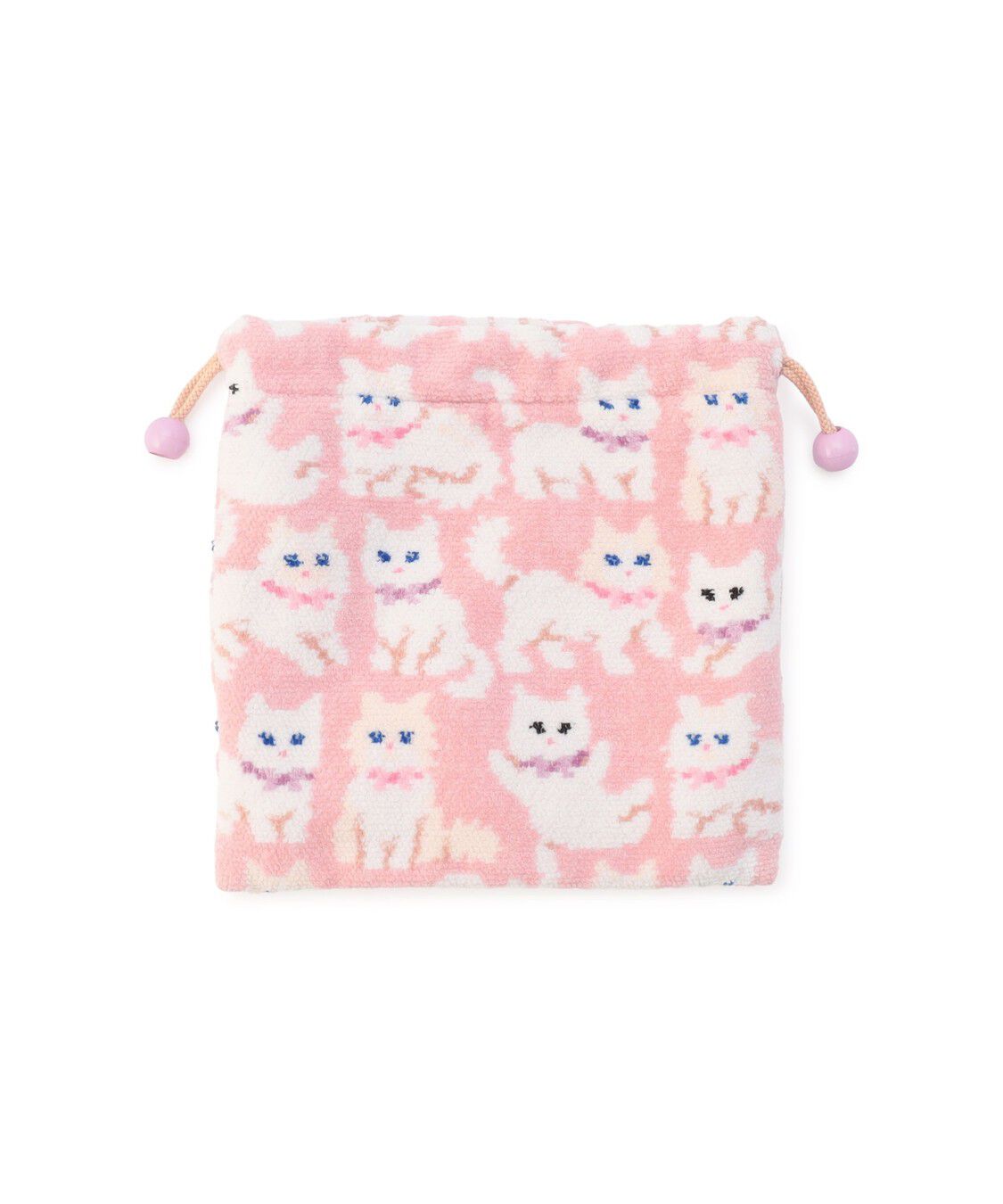 LOVERARY BY FEILER「モフモフネコチャン　巾着　L/MNC-260283」|ポーチ|