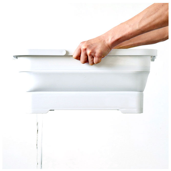 BACKYARD FAMILY「ランドリーバスケット 折りたたみ 通販 四角 大 容量 足湯 シリコン 浸け置き バケツ」|その他|