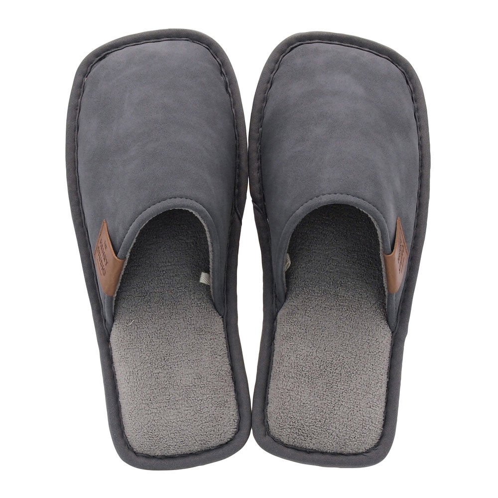 BACKYARD FAMILY「ヘンリースタジオ スリッパ 通販 ルームシューズ ルームスリッパ ルームサンダル 室内履き」|ルームシューズ|グレー1