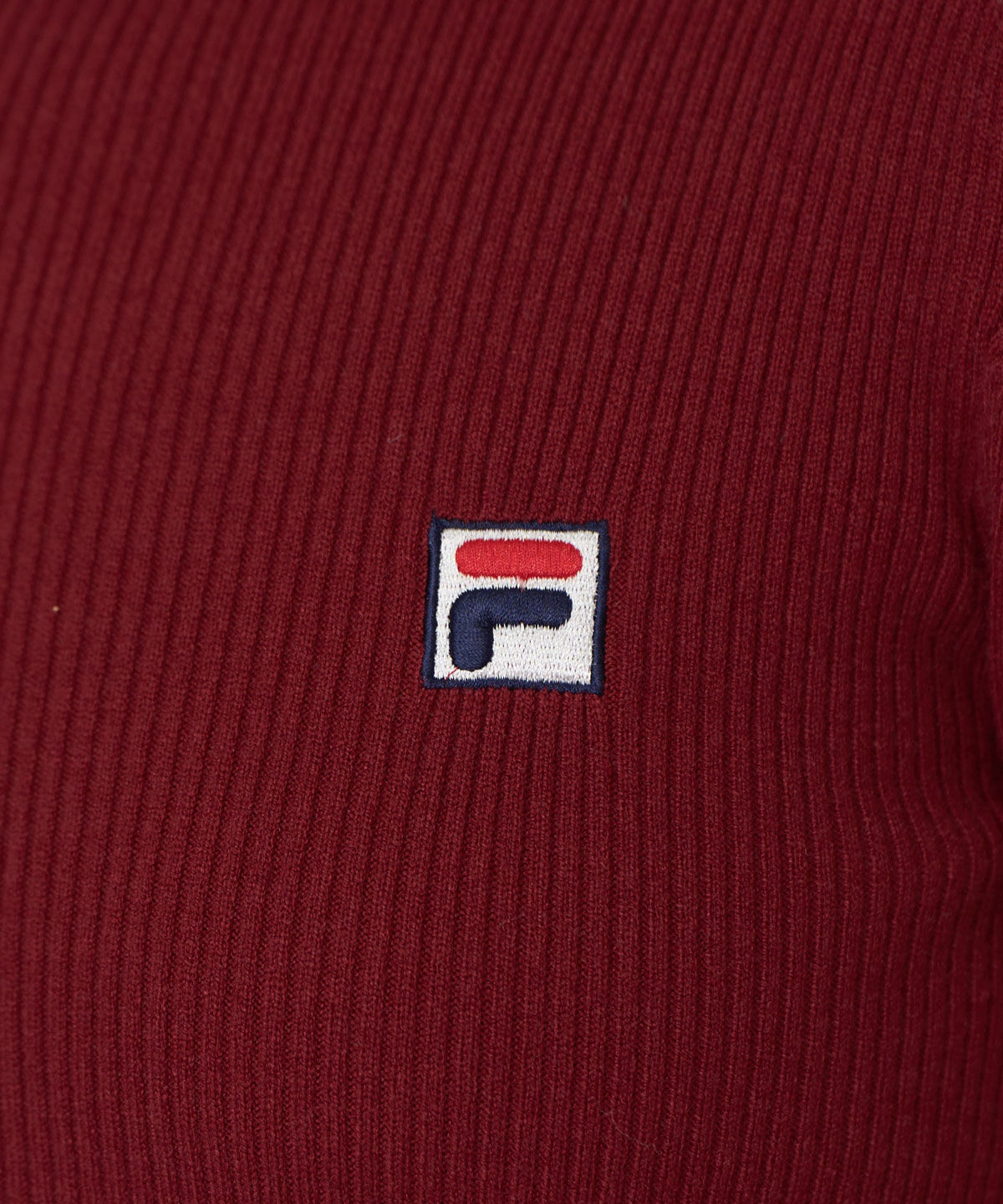 REDYAZEL「［FILA&times;REDYAZEL］ラインタートルニットプルオーバー」|ニット・セーター|