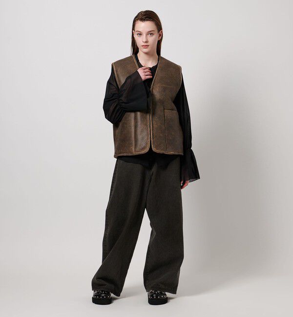 ASTRAET「＜ASTRAET＞ムートン ジップベスト UNISEX」|ベスト・ジレ|