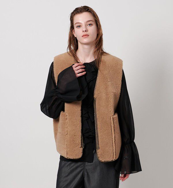 ASTRAET「＜ASTRAET＞ムートン ジップベスト UNISEX」|ベスト・ジレ|